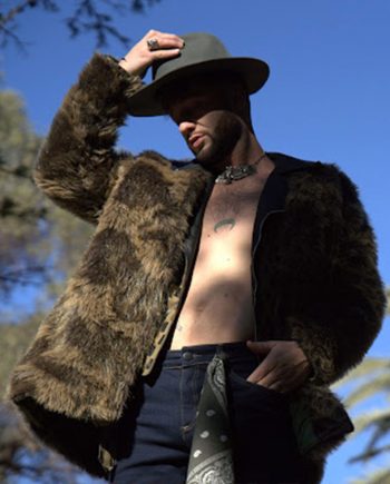 short green fur coat