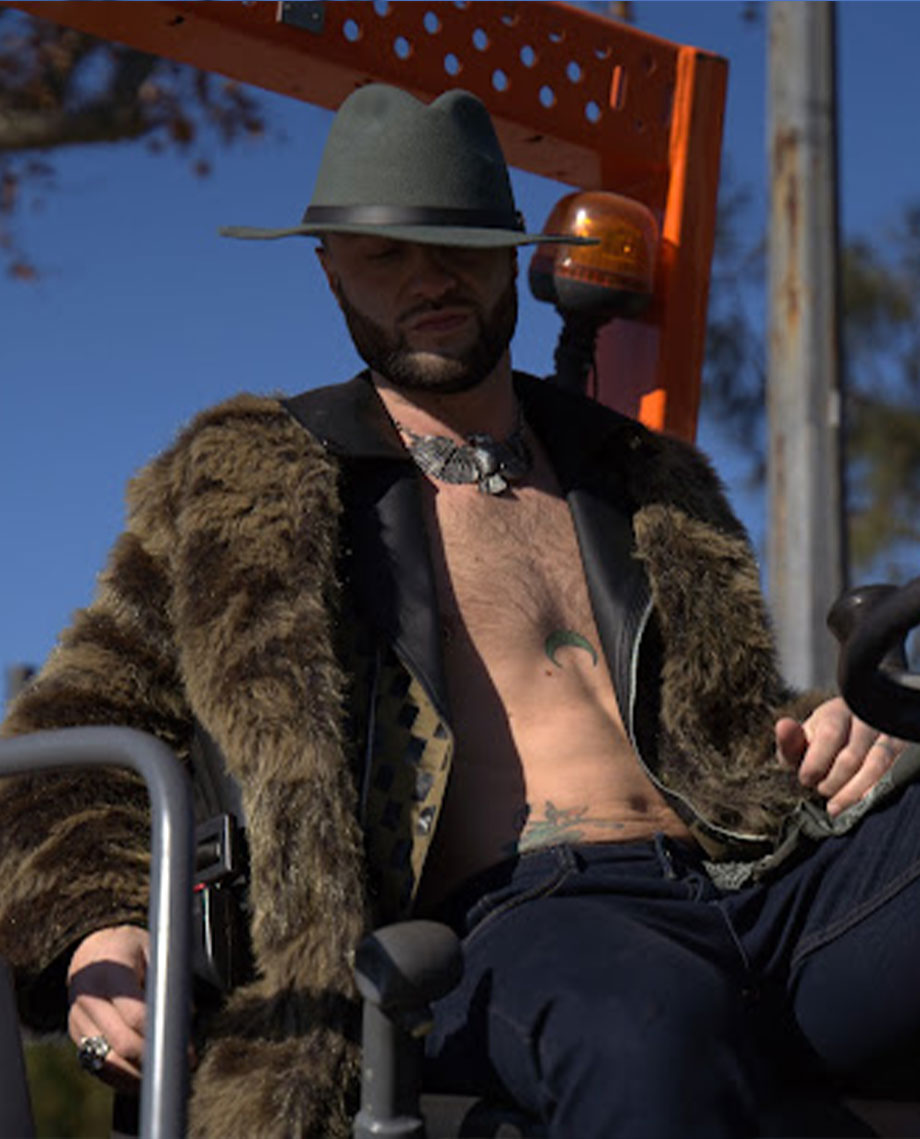 short green fur coat