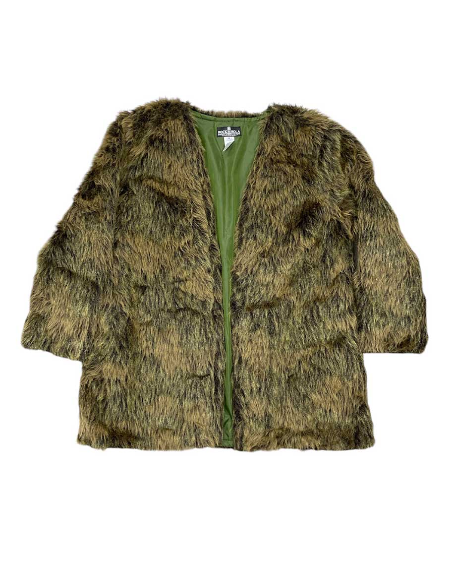 short green fur coat
