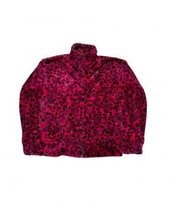 Teddy Pink Animal Print Jacket
