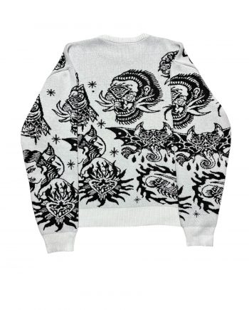 Black & White Gorilla knitting