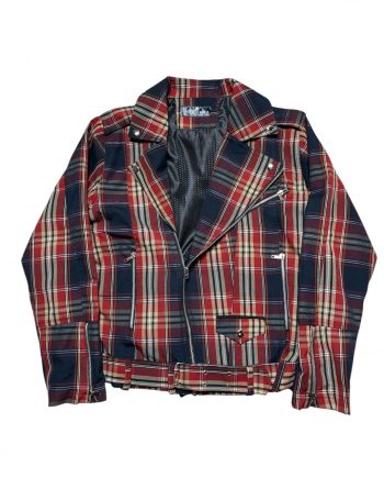 Plaid Biker Jacket