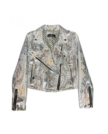 Silver Biker Jacket